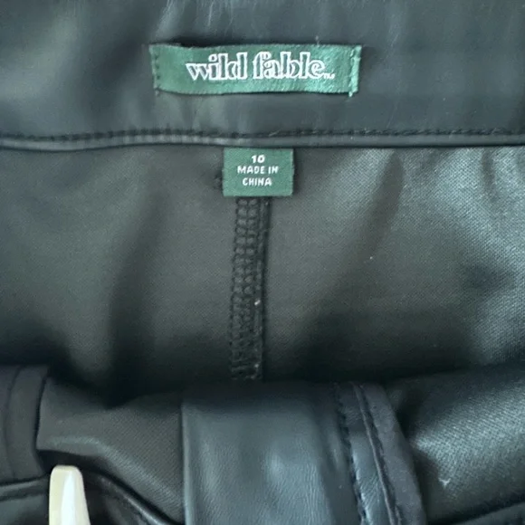 Women’s Faux Leather Skirt - Picture 2 of 4